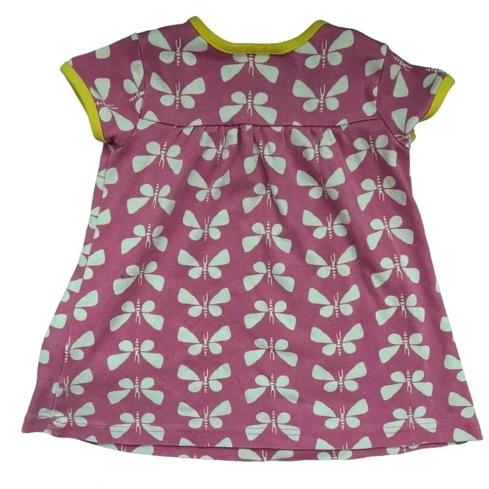 Hanna Andersson Pink Butterfly Dress Size 80 (12-18 M)
